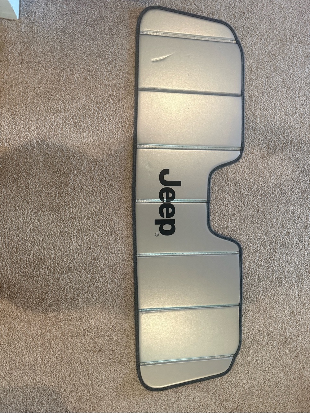 Jeep Silver Foldable Windshield Sun Shade